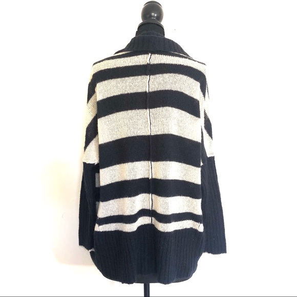 Quinn Stripe Open Front Cardigan Sweater - Picture 4 of 8